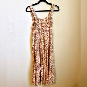 Floral Maxi Dress with Straps